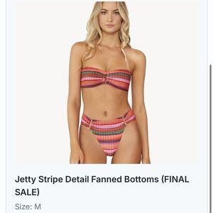 PQ Swim Jetty Stripe Bikini - Pink and Orange